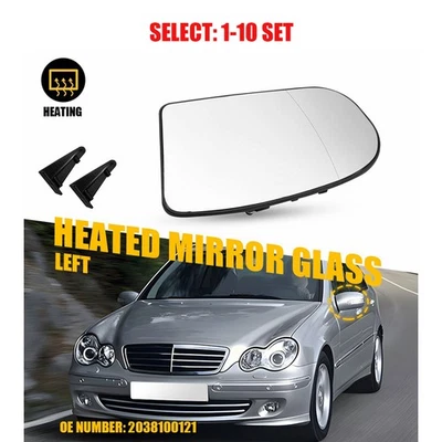 Espejo retrovisor izquierdo térmico vidrio para Mercedes Benz E320, E350 Clase C E EE. UU. 1-10x Foto 1 de 4