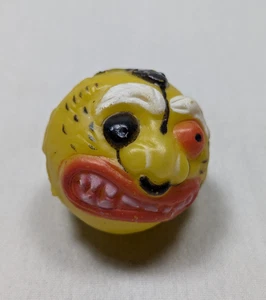 Madballs KO Monster Head DROOPY Plástico Duro Amarillo Años 80 De Colección Knockoff NUEVO - Imagen 1 de 6