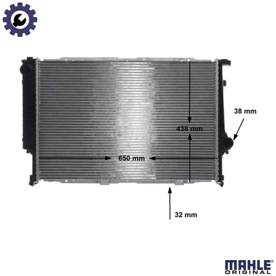 RADIATOR ENGINE COOLING CR 287 000S FOR BMW M60B30 3.0L M60B40 4.0L M62B44 4.4L - Image 1 of 4