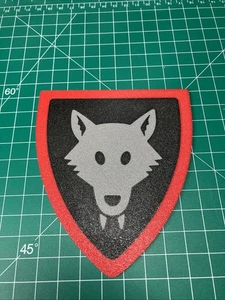 Lego Wolf Pack Wolfpack Escudo Logo Letrero de Pared Impreso en 3D Fan Art Castillo - Imagen 1 de 2