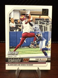 Terry McLaurin Best of Panini Instant Insert-2025 Panini Donruss Commanders NFL - Picture 1 of 2