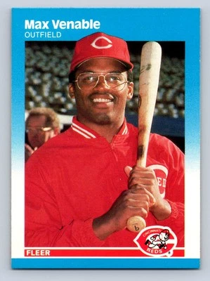 1987 Fleer #216 Max Venable Cincinnati Reds - NM/MT - Image 1 of 2