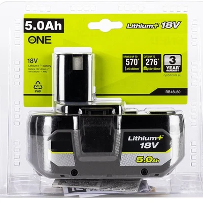 NEW FOR RYOBI P108 One 18V 5.0 Ah Lithium-Ion HIGH PERFORMANCE Battery PBP004 - Image 1 of 4