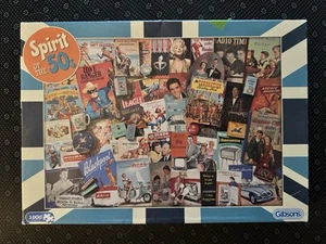 1000 peace Gibsons Spirit of the 50's Complete EUC - Picture 1 of 5