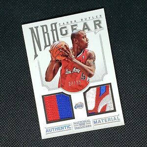 2012-13 Panini National Treasures Caron Butler "NBA Gear" Dual Patch /25