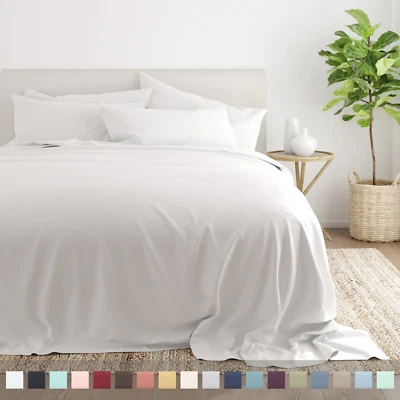 Kaycie Gray Basics Easy Care 4PC Sheets Set Wrinkle Free - Image 1 of 2