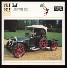 1911 - 1915  Fiat 12/15 HP Type Zero   Classic Cars Card