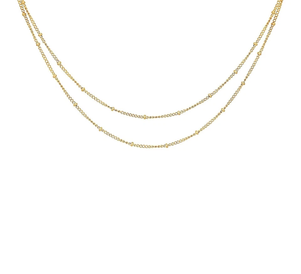 Halsketten Gold Silber Edelstahl Ketten Eleganter Damenschmuck Bar Balken - Bild 1 von 1