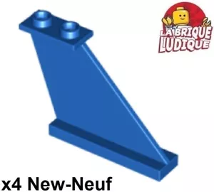 LEGO 4x Tail Alerón 4x1x3 Avión Shuttle Cohete Barco Azul/Azul 2340 Nuevo - Imagen 1 de 1