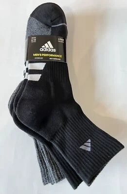 Nuevo con etiquetas Adidas Calcetines de cuarto alto para hombre, 4 pares Foto 1 de 4