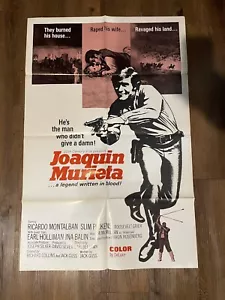 JOAQUIN MURIETA locandina film originale 1969 un foglio - Foto 1 di 6