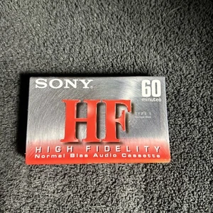 Sony HF 60 Blank Audio Cassette Tape Normal Bias C-60HFL Factory Sealed - Picture 1 of 2