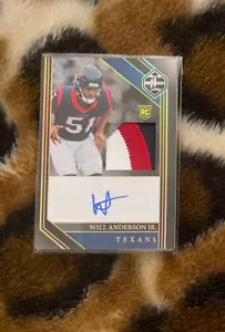 Will Anderson Jr 2023 Panini Limited Rookie Patch Auto 44/75 SP RPA Texans RC - Imagen 1 de 2