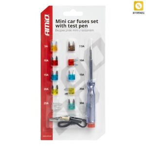 Car Blade MINI Fuses Mix Set 20PCS With Tester For Electrical Systems Protection