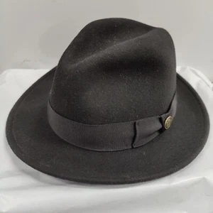 GOORIN BROS. FEDORA 'DEAN THE BUTCHER' 1OO% LANA USATO IN OTTIME CONDIZIONI Midnight Black ORIG. 150€ - Foto 1 di 8