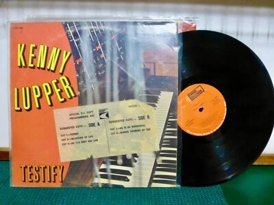 KENNY LUPPER TESTIFY R&B.  BLACK GOSPEL VINYL VG+.  CREED. LP - Image 1 of 2