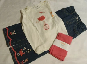 Gymboree Star Of The Show 5T Jeans Shirt Size 5 Leggings Outfit NWT - Picture 1 of 4