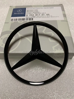 MERCEDES-BENZ Bota trasera negra brillante emblema estrella insignia para Mercedes GLC *SUV* W254 2023 en adelante