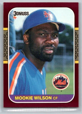 1987 Donruss Opening Day 129 New York Mets Mookie Wilson - Image 1 of 2