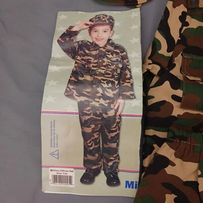 MILITARY OFFICER Set Halloween soldier cosplay Child Toddler T4 costume - Image 1 of 4