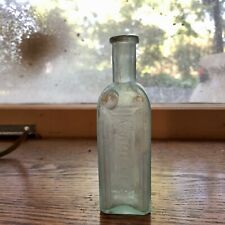 Blown Medicine Bottle A J Miller Druggist Baltimore MD Aqua 1870s Era Rare Dug