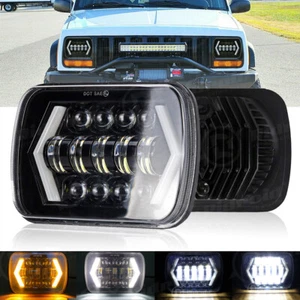 Faro LED 120W más brillante 7X6"" 5X7"" para 86-95 Wrangler YJ 84-01 Cherokee XJ - Imagen 1 de 12