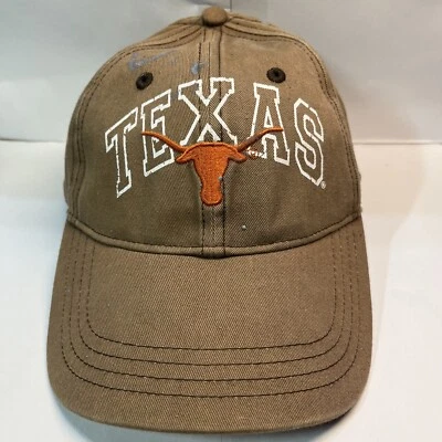 Sombrero ajustable Texas Longhorns naranja tostado bordado logotipo pintura envejecido NCAA Foto 1 de 4