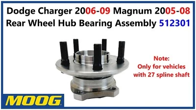 Dodge Charger 2006-09 Magnum 2005-08 Rear Wheel Hub Bearing Assembly 512301 - Image 1 of 4