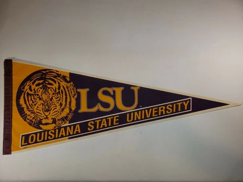 Vintage LSU Tigers Louisiana State University School Pennant   *SEE Description* Cover
