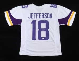 Justin Jefferson Signed Minnesota Vikings Custom Jersey JSA Certified COA XL - Picture 1 of 3