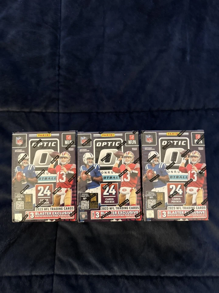 2023 Panini NFL Donruss Optics Football Trading Card Blaster Box