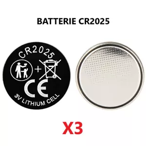 3 pile batterie CR2025 3V coin cell button 150mAh DJ BL EA ECR LM KL KCR KT2025 - Foto 1 di 10