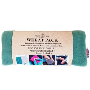 The Wheatbag Company Plain Teal Fleece 35x35cm Square Lavender Wheat Pad - Picture 1 of 4