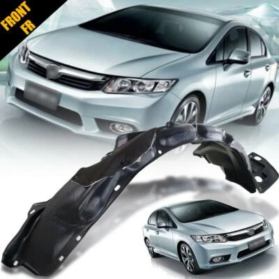 Guardabarros interior delantero de plástico derecho para Honda Civic FB 2012 2013 2014-2015 sedán Foto 1 de 4