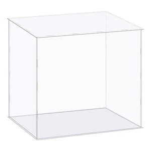 Display Case Box Acrylic Box Transparent Showcase 41x26x36cm for Collectibles - Picture 1 of 6