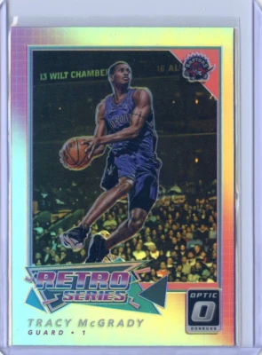 2017-18 Panini Donruss Optic Retro Series Silver NO. 1 Tracy McGrady - Toronto R - Image 1 of 3