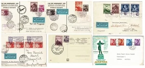 Austrian Airmail lot of 6 from 1930s + 1965 - Picture 1 of 6