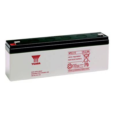 YUASA NP2.3-12 Batteria ermetica al piombo 12V 2,3Ah equivalente a Fiamm FG20201