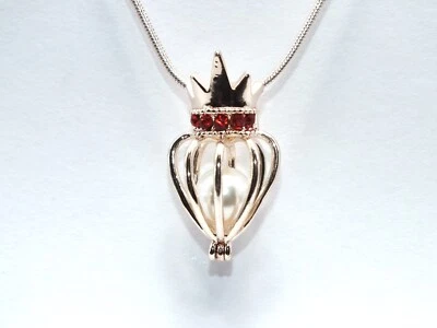 Ожерелье с подвеской в виде короны из розового золота и жемчуга с бусинами или драгоценными камнями ювелирная тиара - Изображение 1 из 4