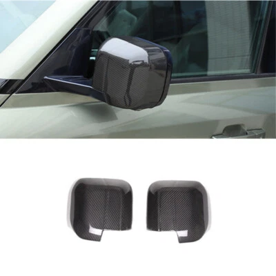 Cubierta de tapa de espejo retrovisor de fibra de carbono seco para Land Rover Defender 90 110 2020+ Foto 1 de 4