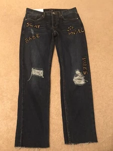 Jeans PacSun Kendall Kylie Novio Jean Envejecidos Talla 23 NUEVOS Kardashian Jenner - Imagen 1 de 3