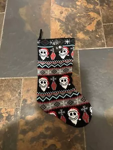 NUEVO Pesadilla antes de Navidad Jack Skellington Medias de Navidad de punto - Imagen 1 de 2