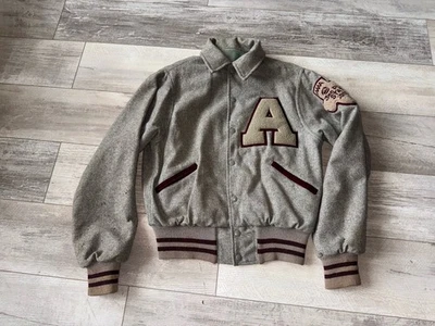 Vintage 1958 AAAA State High School Varsity Jacket Adult Letterman Sz 38 Texas - Image 1 of 4