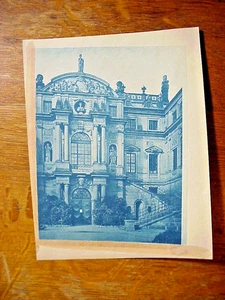Antica FOTO CIANOTIPO di PALAZZO REALE DI DRESDA costruita 1679 ---foto scattata 1890 - Foto 1 di 9