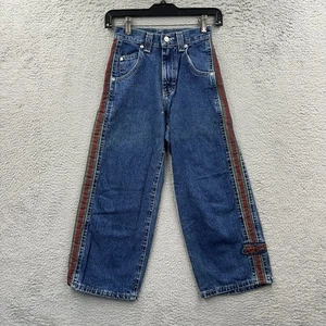 Vintage Lee Pipes Jeans Boys Size XS 22x22 Wide Leg Pockets Baggy Skater Y2K - Picture 1 of 8