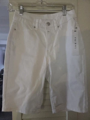 Bermudas tribales blancas talla 2 para mujer nuevas con etiquetas Foto 1 de 4