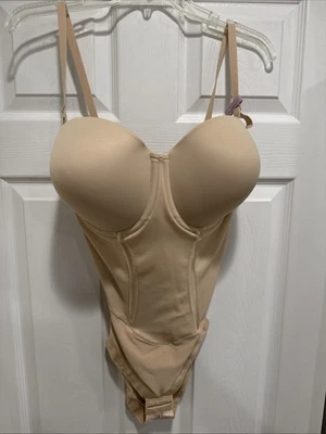 Nuevo Body Maidenform para mujer 40D Prendas moldeadoras sin tirantes con aros FL1256 Foto 1 de 2