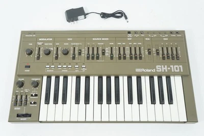Roland SH-101 Monophonic Analog Synthesizer Keyboard Perfect Working w/ PSU - Image 1 of 4