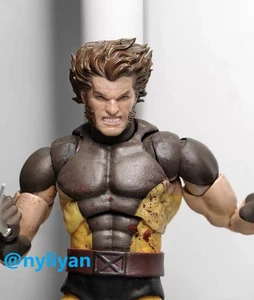 1/12 Male Wolverine Logan Man Head Sculpt Carved Model For 6''Action Figure - Picture 1 of 7