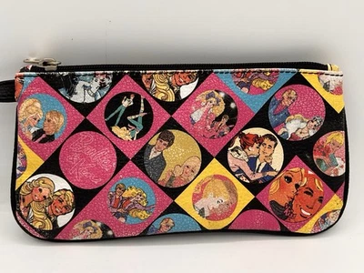 Barbie Muñequera Cartera 8x4 Vintage Barbie Estampado Cremallera Completa Foto 1 de 4